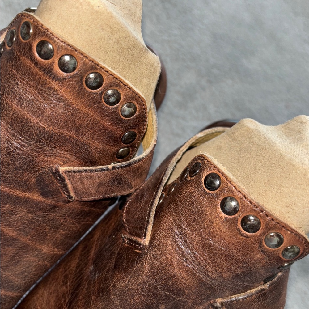 Bed Stu Women’s Brown Leather Wedge Sandals - Picture 5 of 8